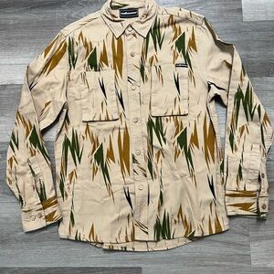 The Hundreds Beige and Green Patterned Shirt